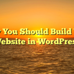 Why You Should Build Your Website in WordPress